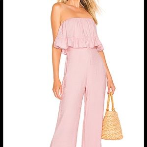 Lover + Friends Nellie Jumpsuit, XS, Coral